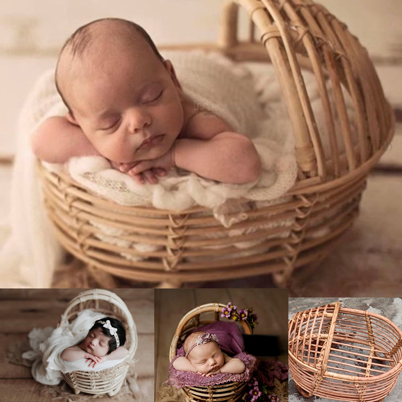 Photography Cheat Sheet - Newborn Photography Props Rattan Round Container