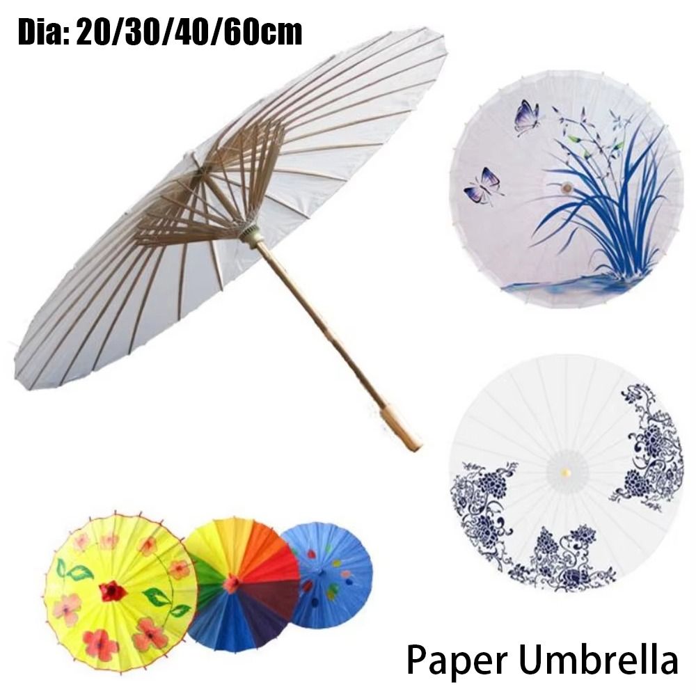 1Pcs Dia 20/30/40/60cm Paper U - Photography Umbrella recension och pris