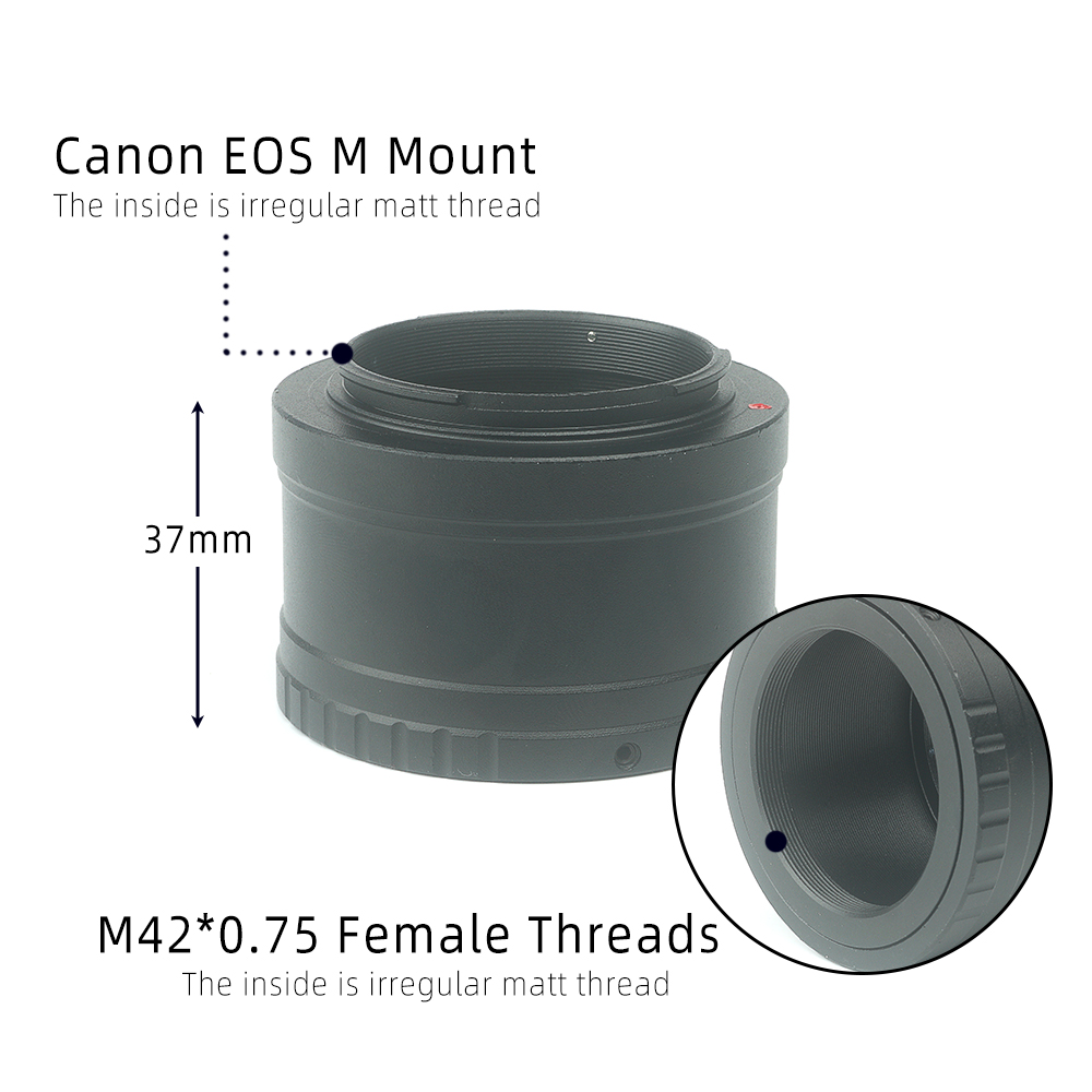 EYSDON 1.25 Inch To EOS M T-Ri - Lens Adapter Ring recension och pris