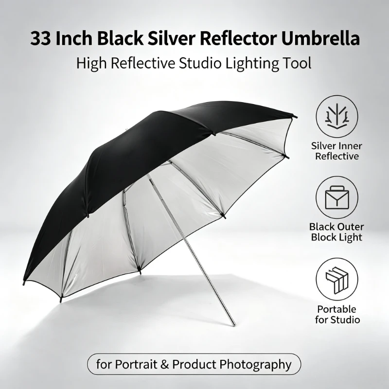 2026 Black Durable 33-inch Ref - Photography Umbrella recension och pris