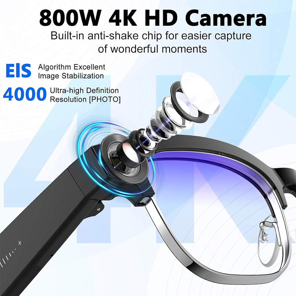 4K Smart AI Glasses 8MP Camera - Photography Japanese recension och pris