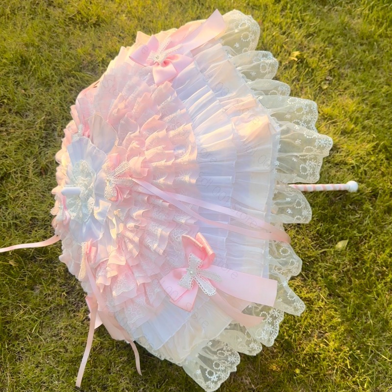 Pink White Butterfly Umbrella  - Photography Umbrella recension och pris