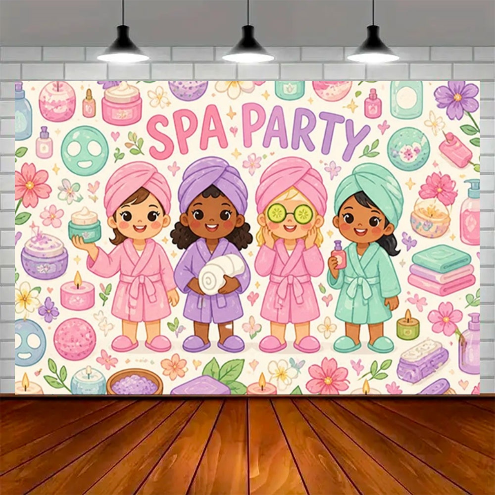 Spa Party Decoration Backdrop  - Photography Cheat Sheet recension och pris