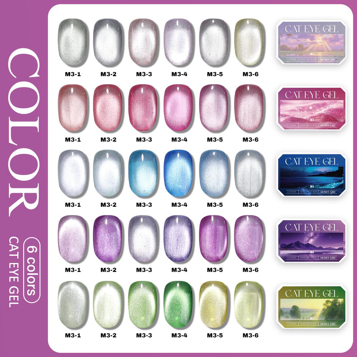 6 Grid Solid Cat Eye Gel Polis - Photography Design recension och pris