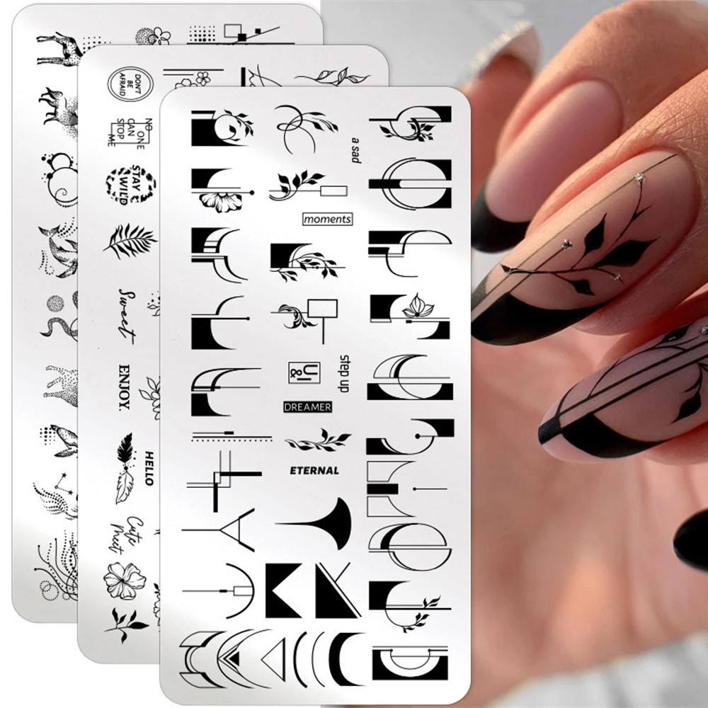 1PC Geometric Pattern Nail Sta - Photography Geometry recension och pris