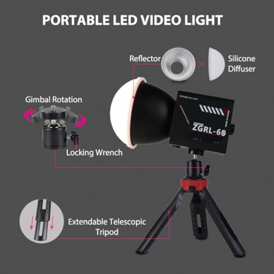 60W COB LED Video Light Handhe - Photography Videos Free recension och pris