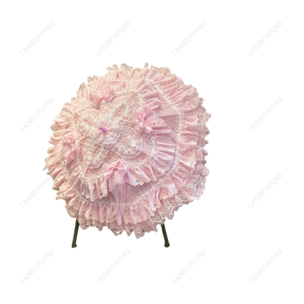Handmade Pink Floral Heart Lac - Photography Umbrella recension och pris
