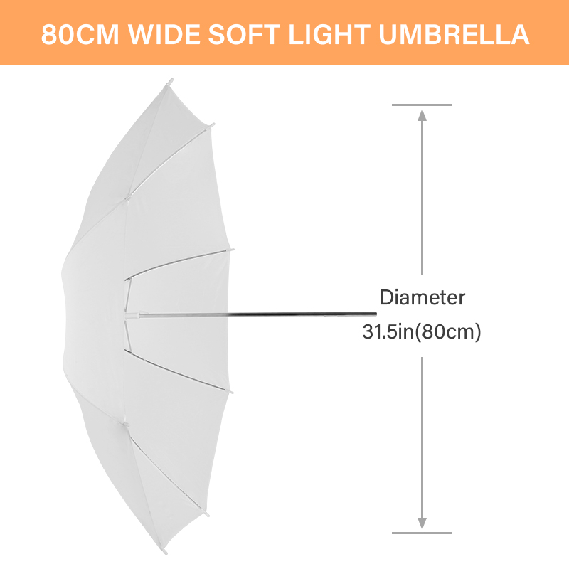 76 * 80cm X4 Transparent White - Photography Umbrella recension och pris