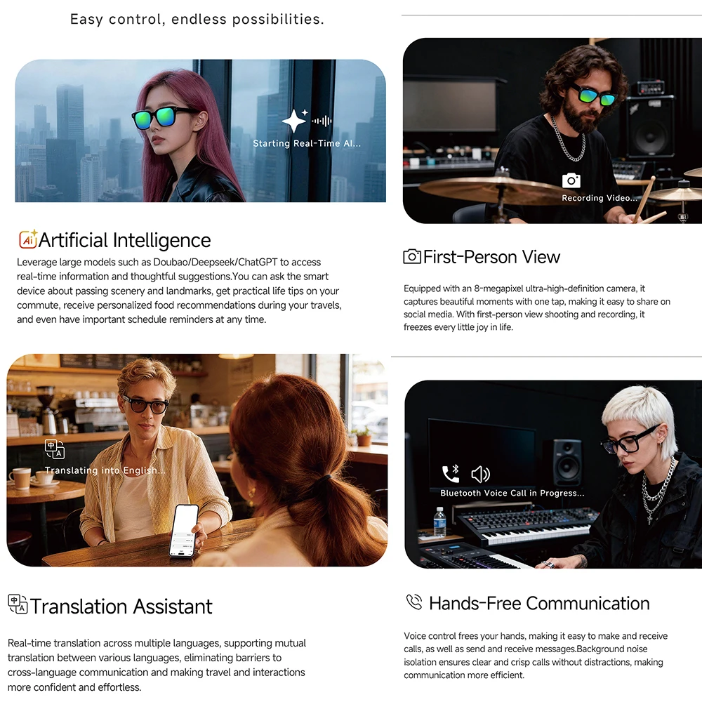 2026 Smart AI Glasses MT5-mini - Photography Japanese recension och pris