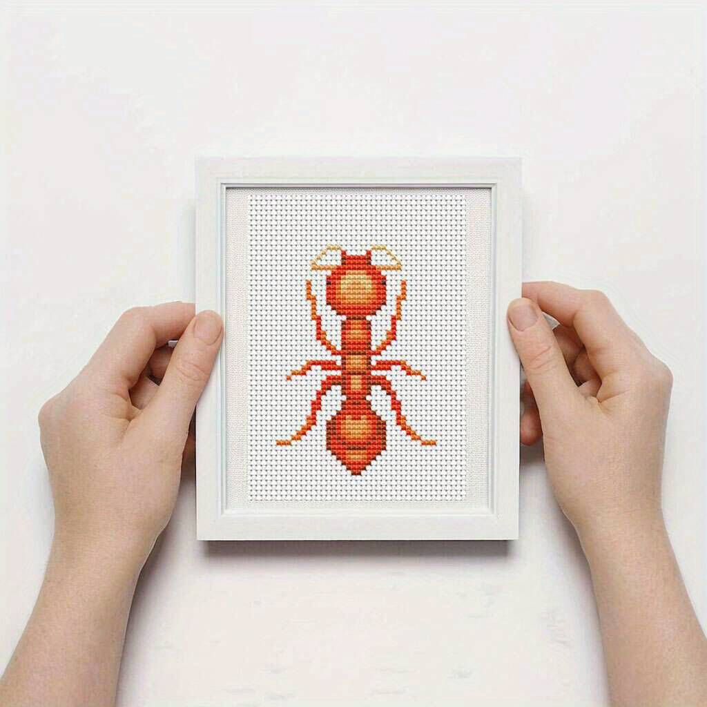 8Pcs Insect Cross Stitch Embro - Photography Geometry recension och pris