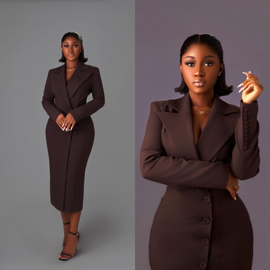 Plus Size Women Mermaid Blazer - Photography Geometry recension och pris