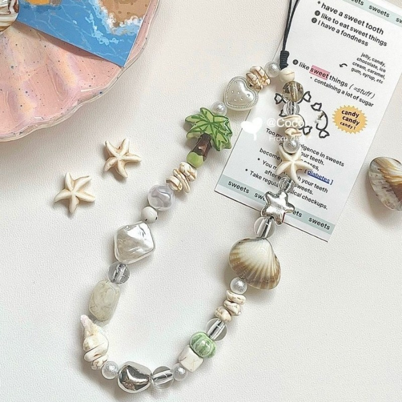 Summer Seashell Beaded Phone S - Camera Wrist Strap recension och pris