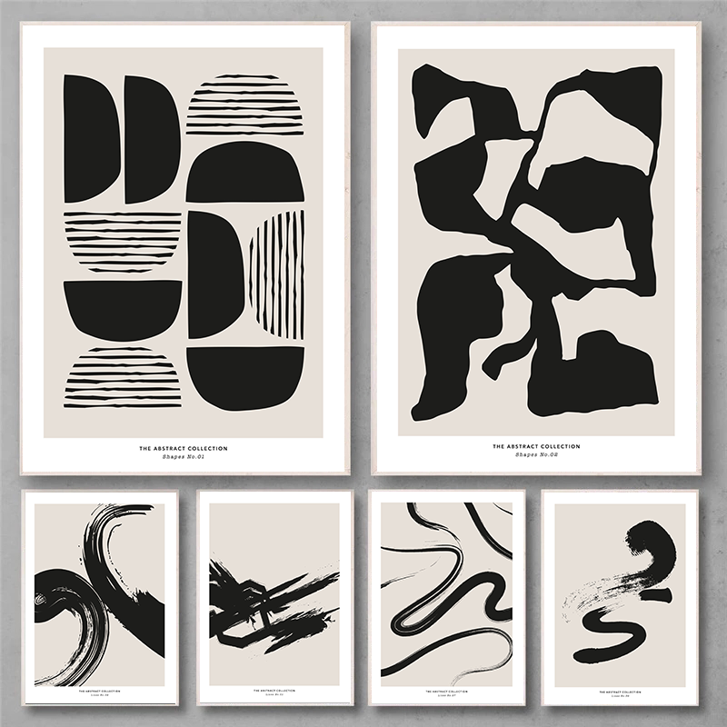 Minimalist Paint Strokes Abstr - Photography Design recension och pris