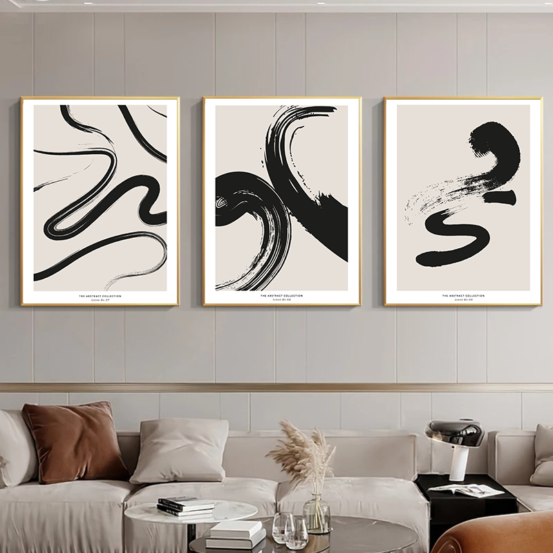 Minimalist Paint Strokes Abstr - Photography Design recension och pris